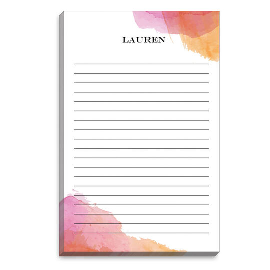 Pink Watercolor Notepads